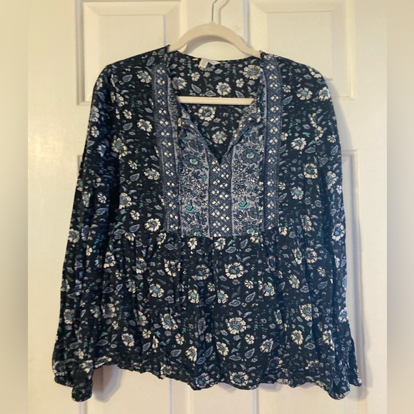 Lucky Brand Tops - Lucky Brand Floral Blouse